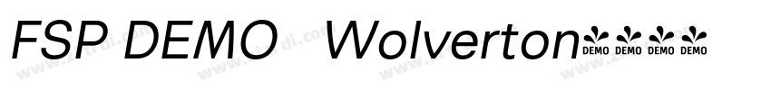 FSP DEMO   Wolverton字体转换